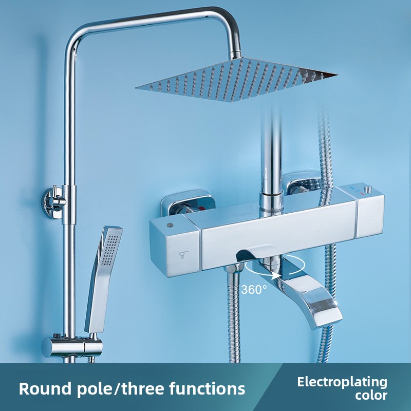 Home One Bathroom - Electroplated Stainless Steel Thermostatic Shower Set