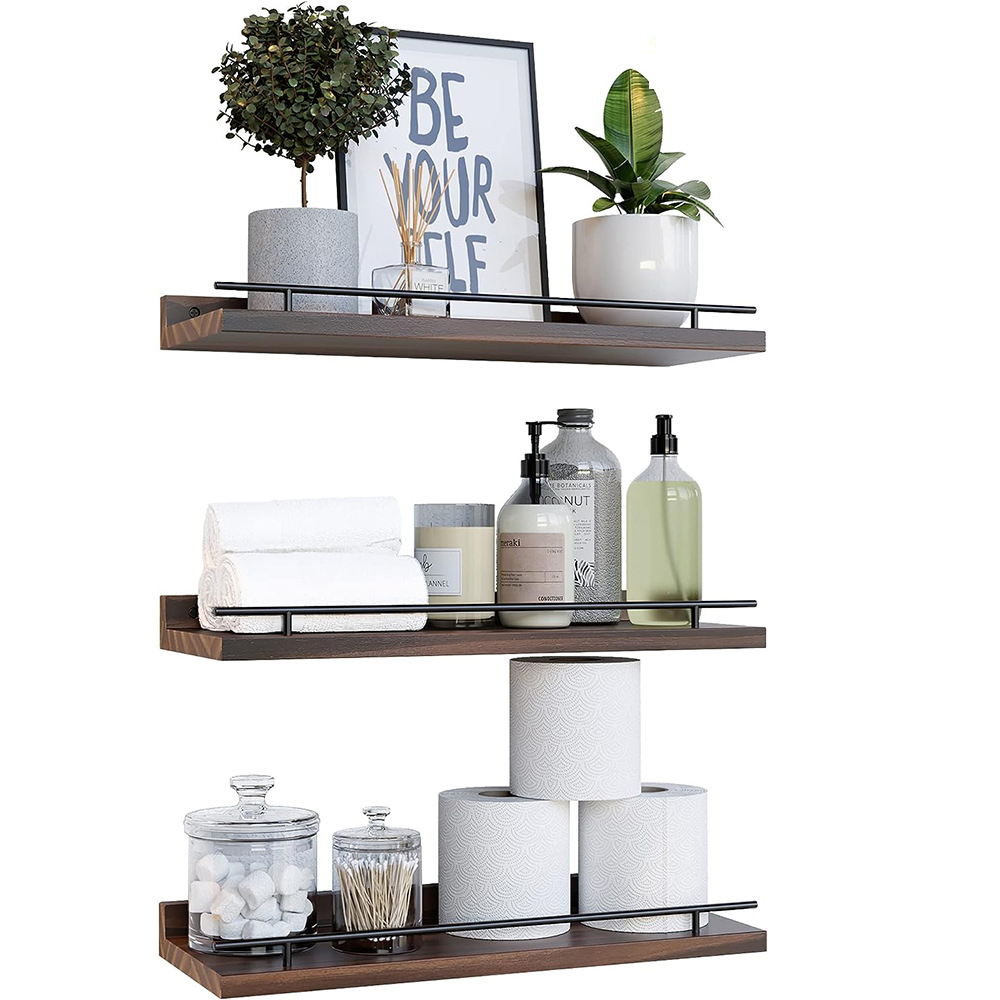 Home Bathroom Shelf - Wooden Storage Rack Bathroom Kitchen Storage
