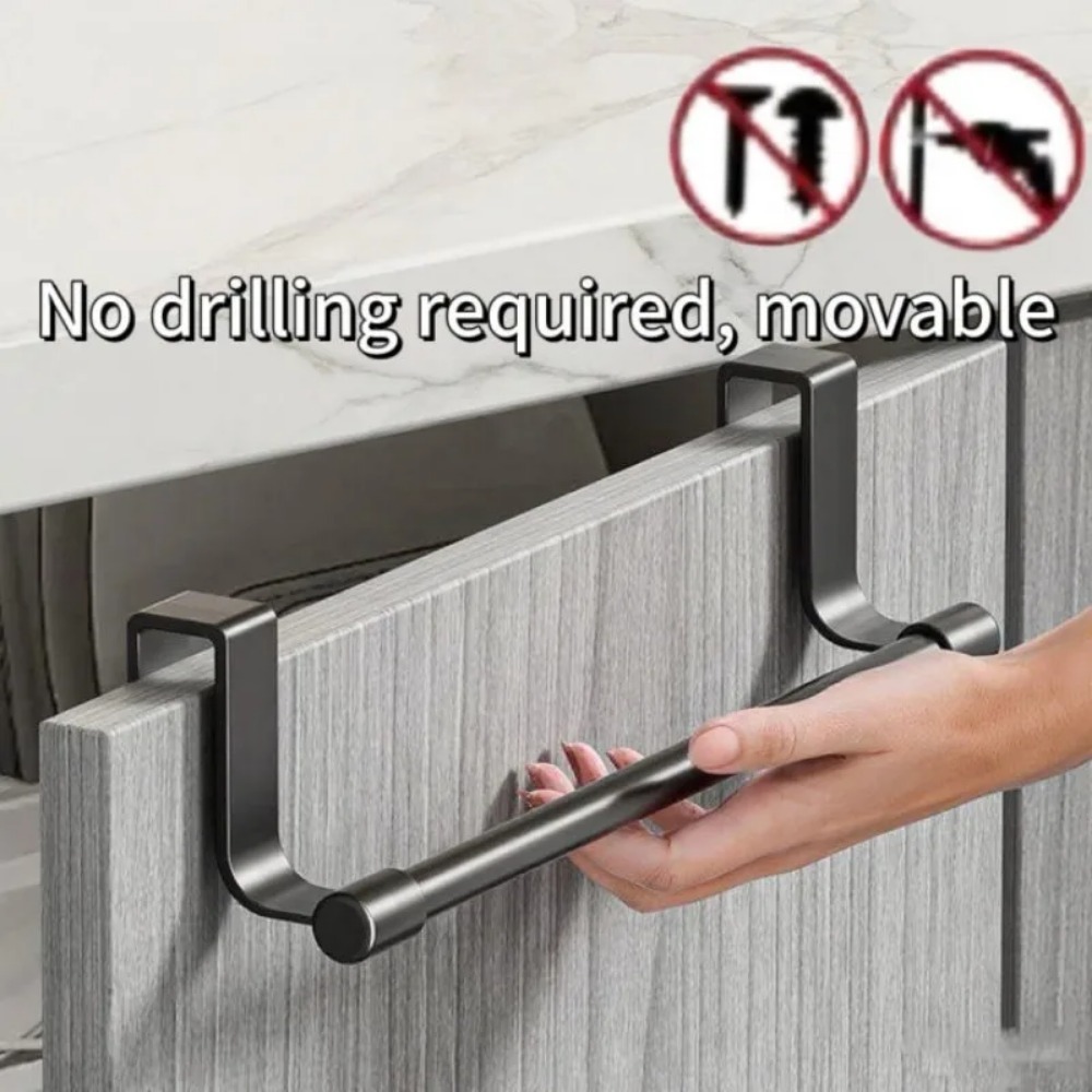 Home Goods Bathroom Cabinets - Punch-Free Steel Metal Wire over Cabinet