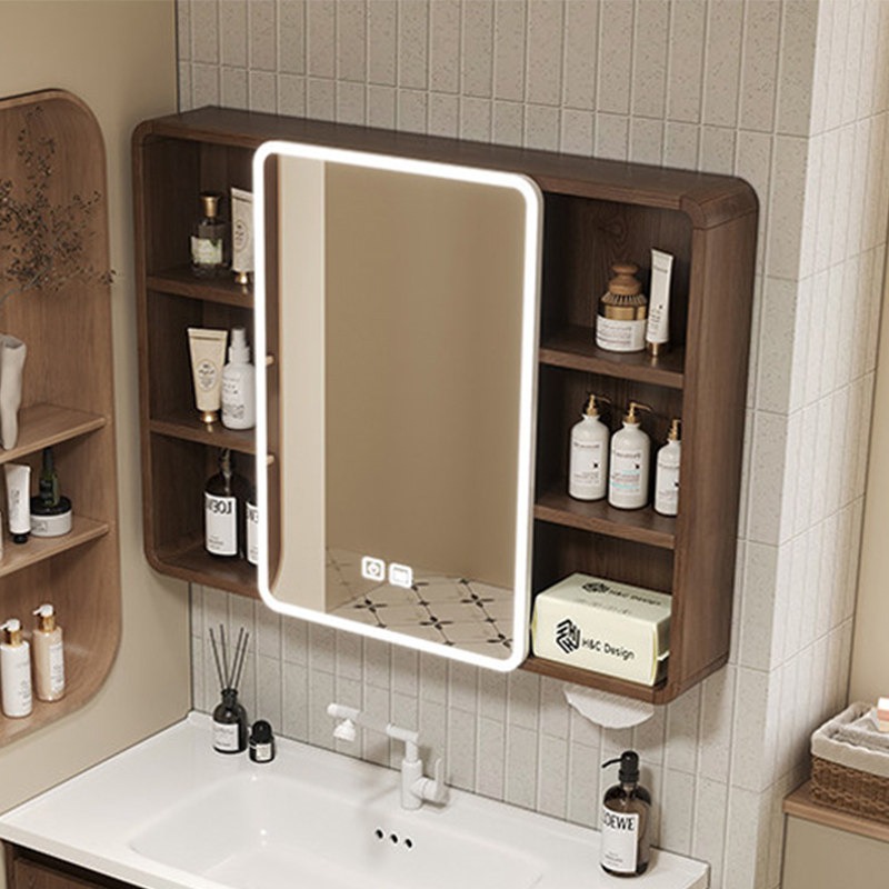 Home Bathroom Shelf - Mirror Toilet Bathroom Cabinet Shelves Corner