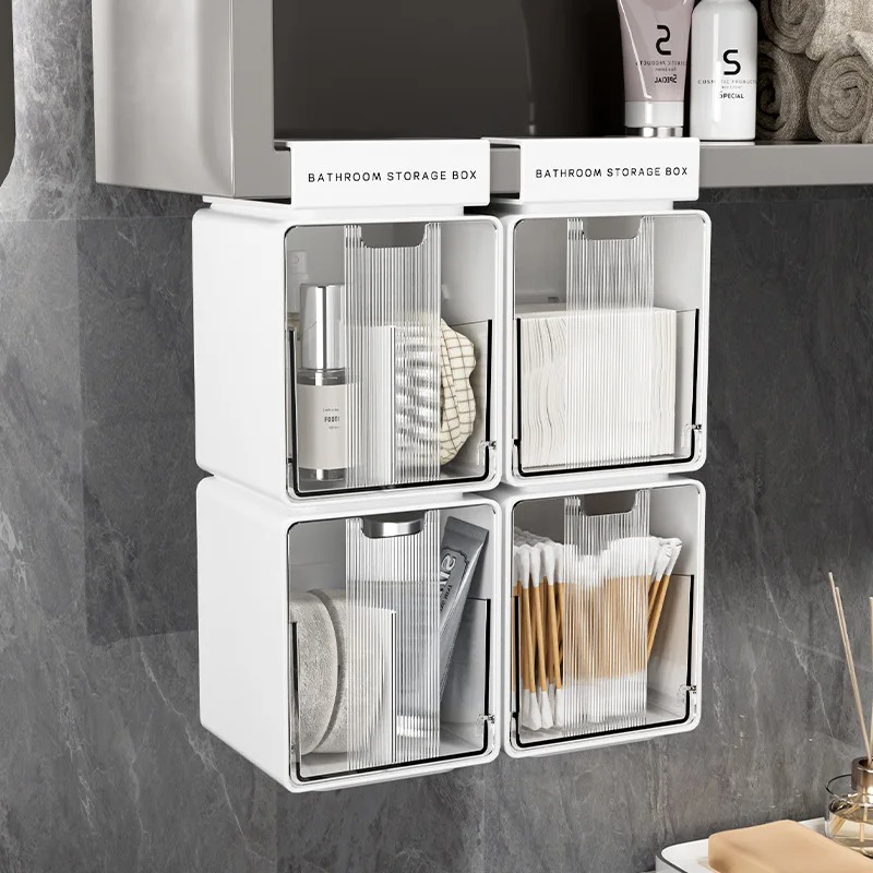 Home Goods Bathroom Cabinets - Clear Bathroom Pull-Out Storage Box for