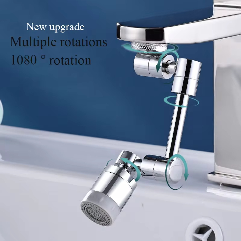 Home Bathroom Taps - Universal 1080°Rotatable Adjustable Faucet Mechanical Extension