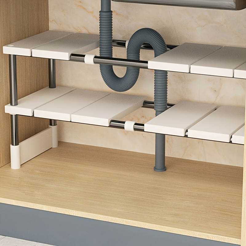 Home Goods Bathroom Cabinets - Adjustable Under Sink Storage Rack,Expandable Kitchen