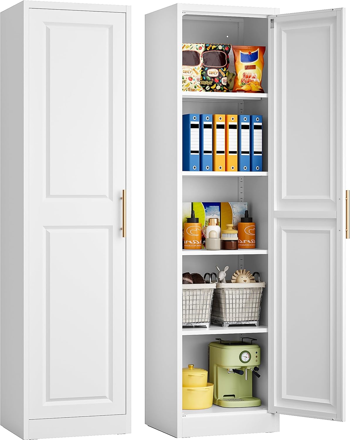 Home Goods Bathroom Cabinets - Tall Narrow Storage Cabinet With One