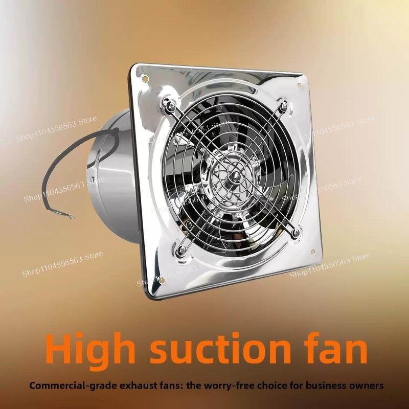 Home Bathroom Fan - 6 7 8 Inch Stainless Steel
