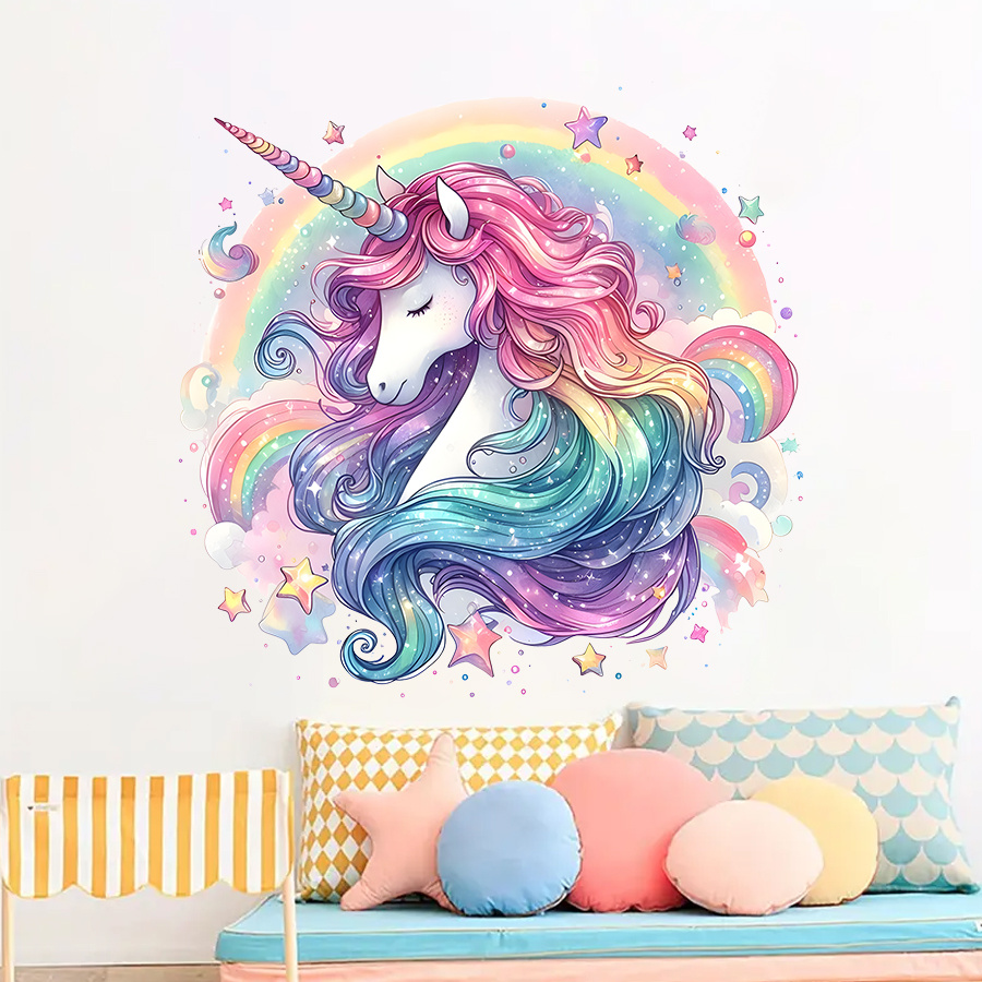 1Pc Charming Unicorn and Rainb - Home One Bathroom recension och pris
