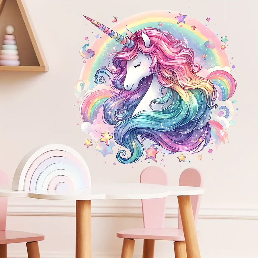1Pc Charming Unicorn and Rainb - Home One Bathroom recension och pris