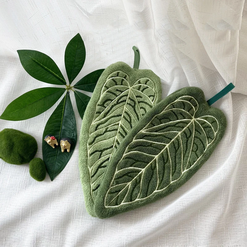 1PC Hot Plant Hand Towel Clean - Home Bathroom Equipment recension och pris