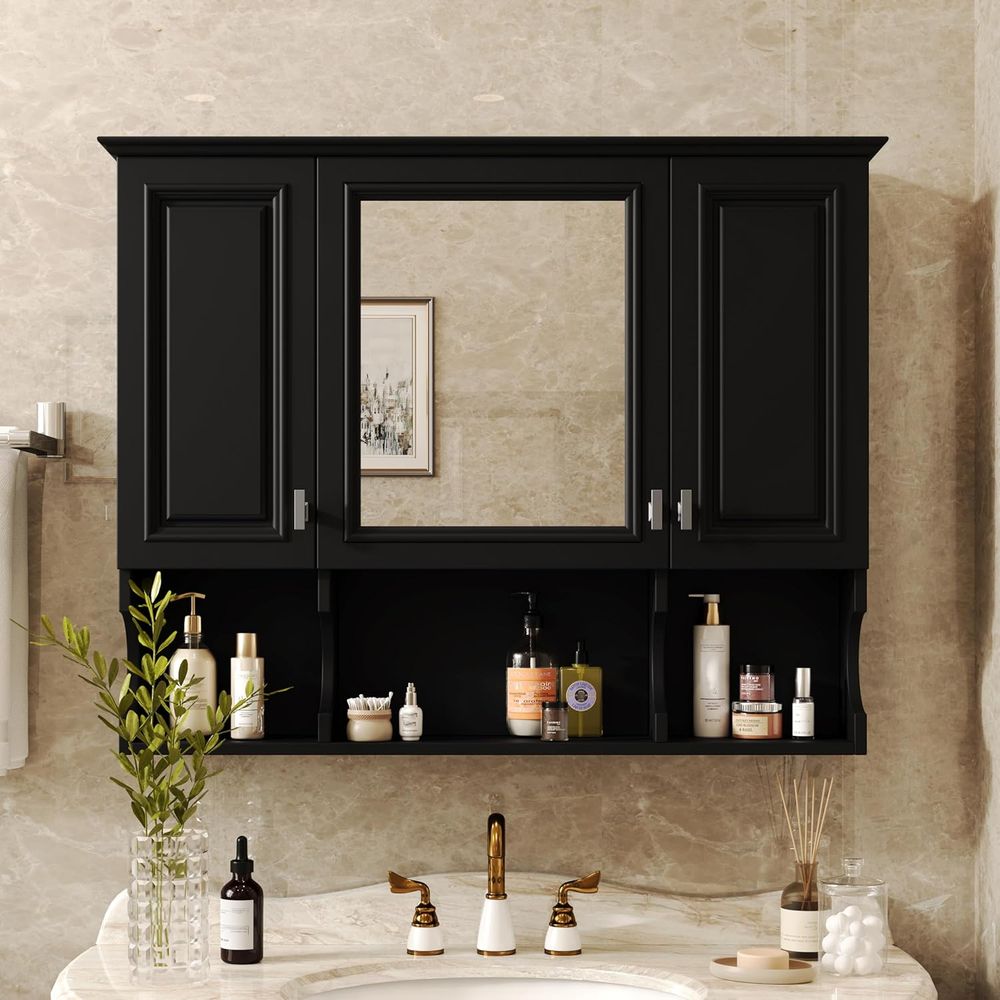 Bathroom Wall Cabinet with Mir - Home Bathroom Shelf recension och pris