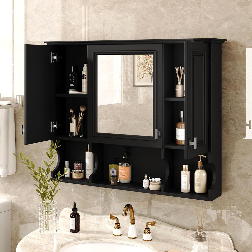 Bathroom Wall Cabinet with Mir - Home Bathroom Shelf recension och pris