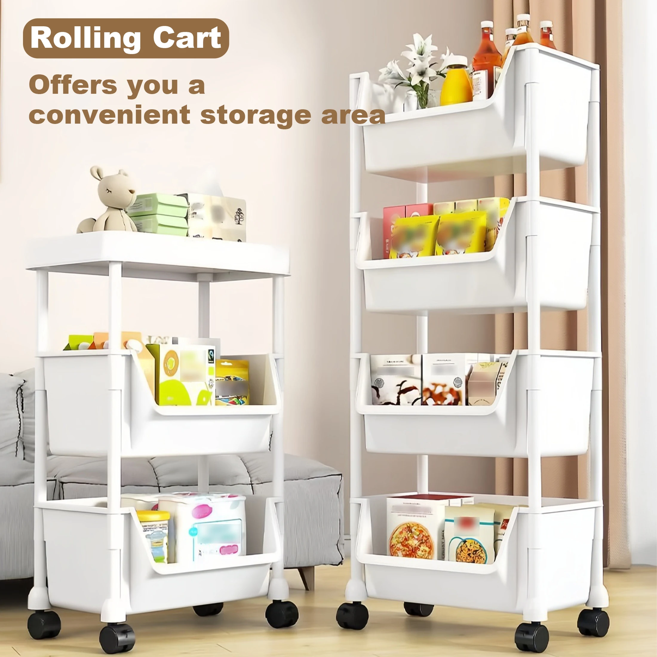 Trolley Bookshelf Kitchen Stor - Home Goods Bathroom Cabinets recension och pris