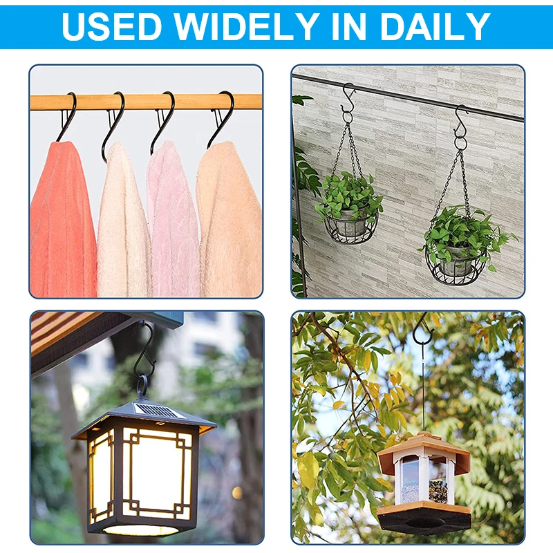 10 /100pcs Metal Hanging Hooks - Home Bathroom Shelf recension och pris