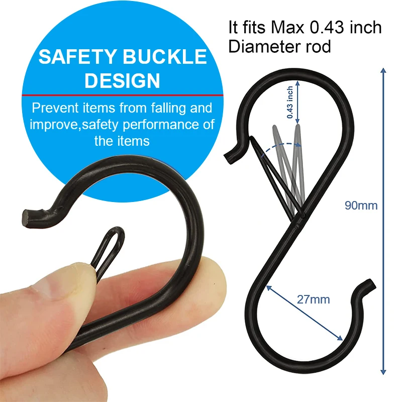 10 /100pcs Metal Hanging Hooks - Home Bathroom Shelf recension och pris