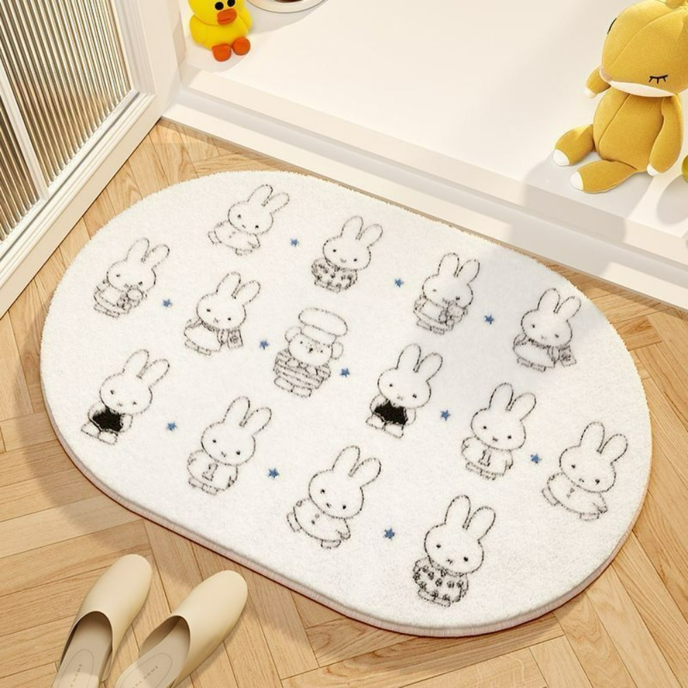 Miffy Cartoon Floor Mat Soft I - Home Edit Bathroom recension och pris