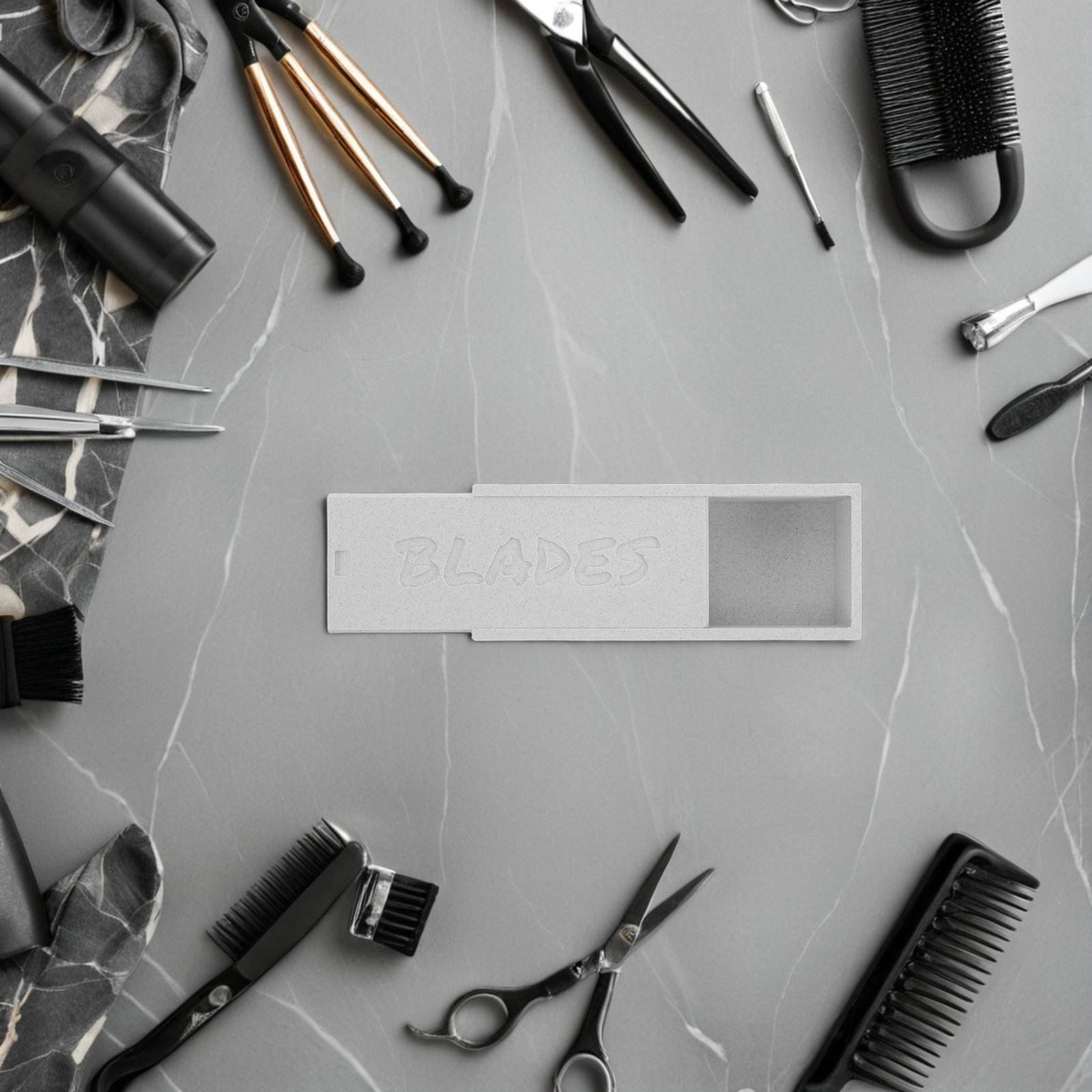 White Double Compartment Blade - Home One Bathroom recension och pris