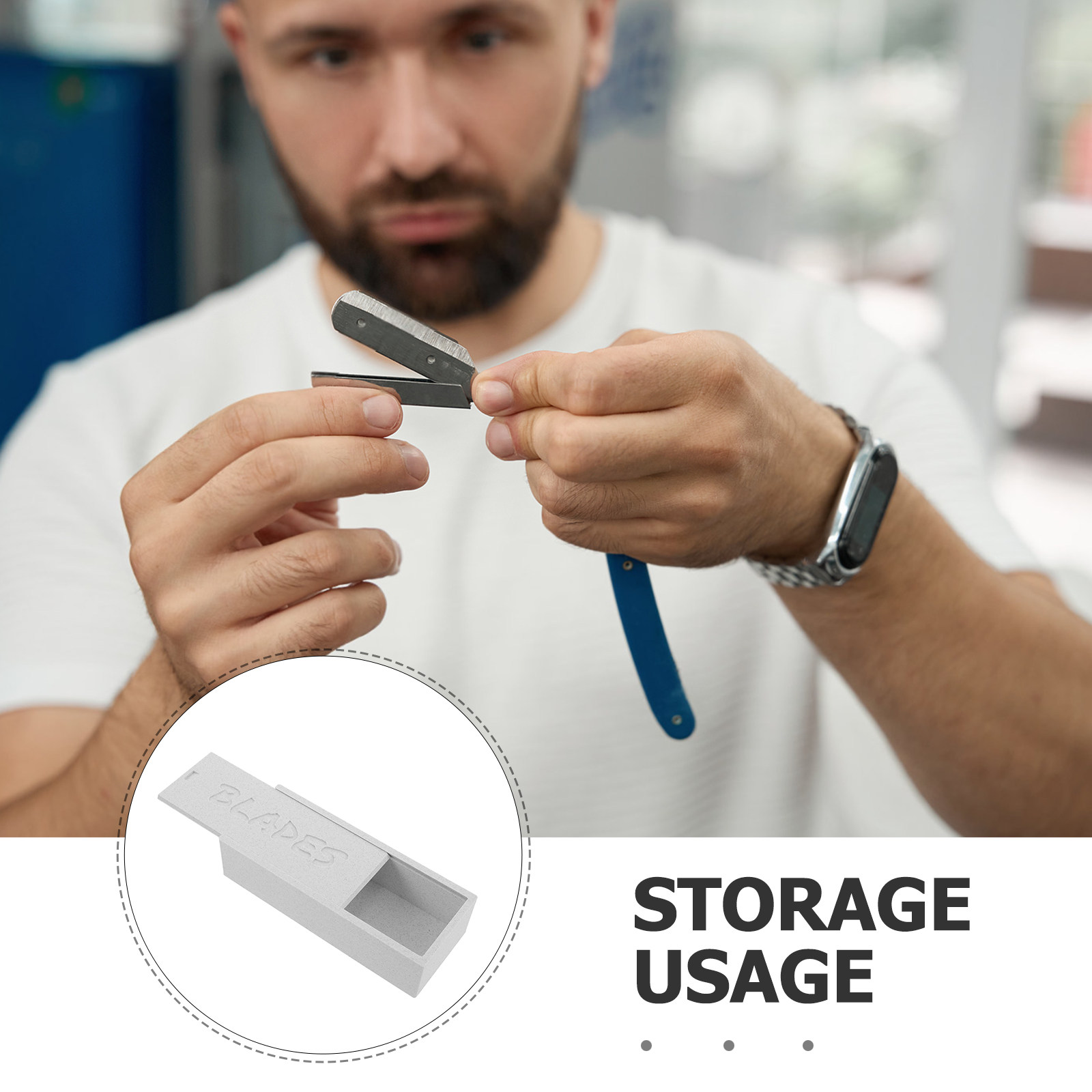 White Double Compartment Blade - Home One Bathroom recension och pris