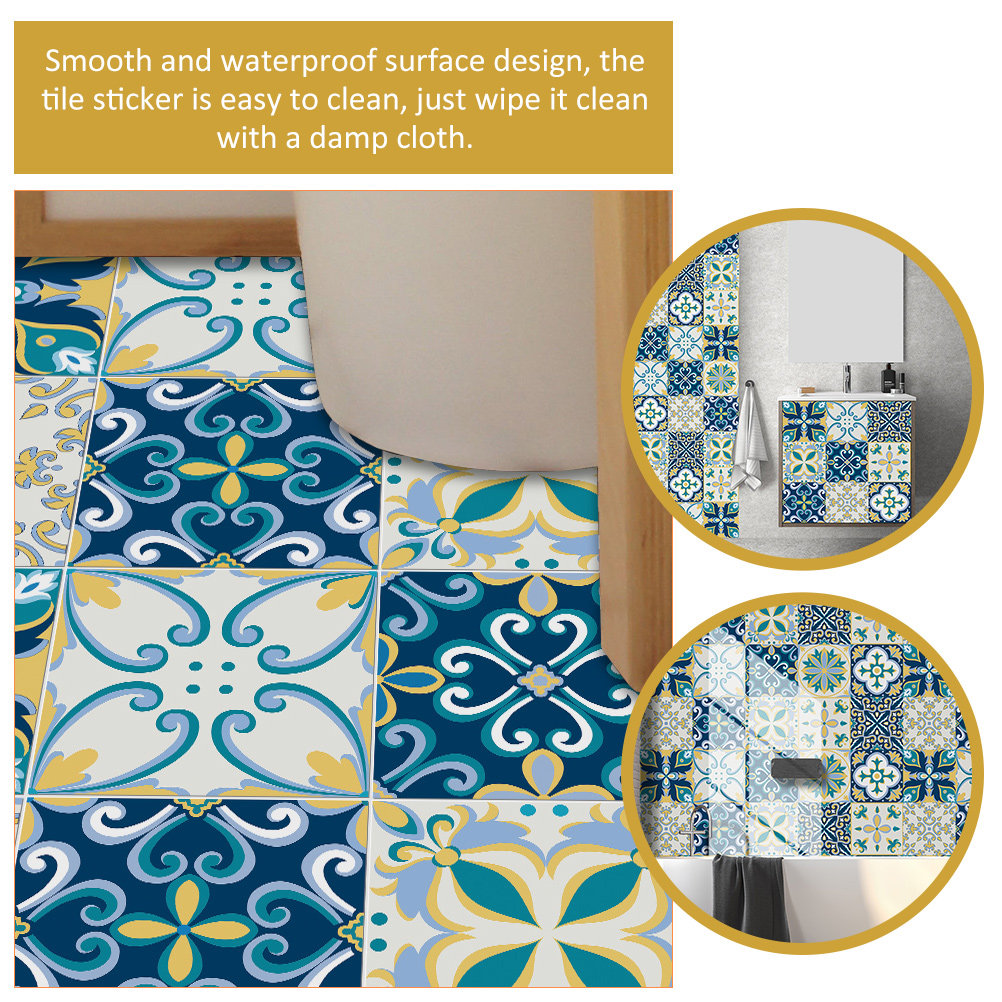 20pcs PVC Peel Sticker Tile Wa - Home Bathroom Tiles Design recension och pris