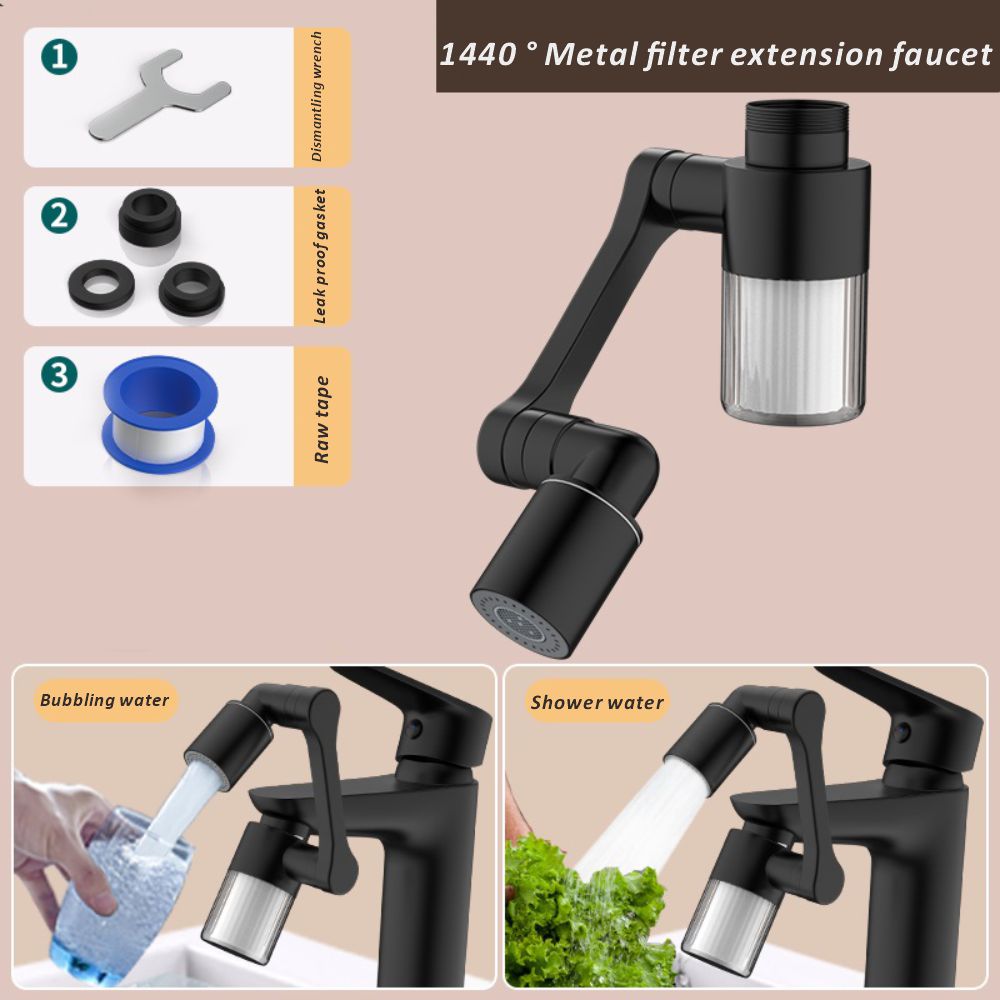 New Black 1440° Rotatable with - Home Bathroom Taps recension och pris