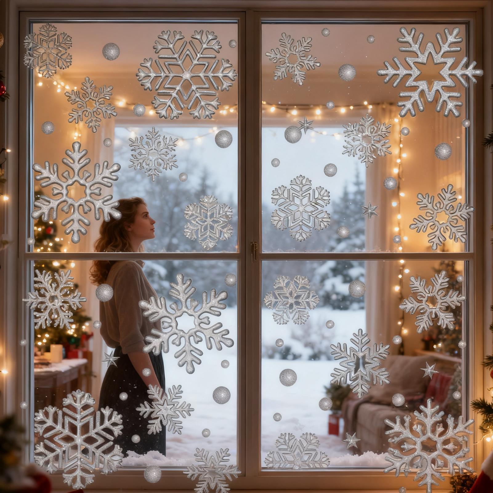 Holiday Window Clings Static R - Home Bathroom Door recension och pris