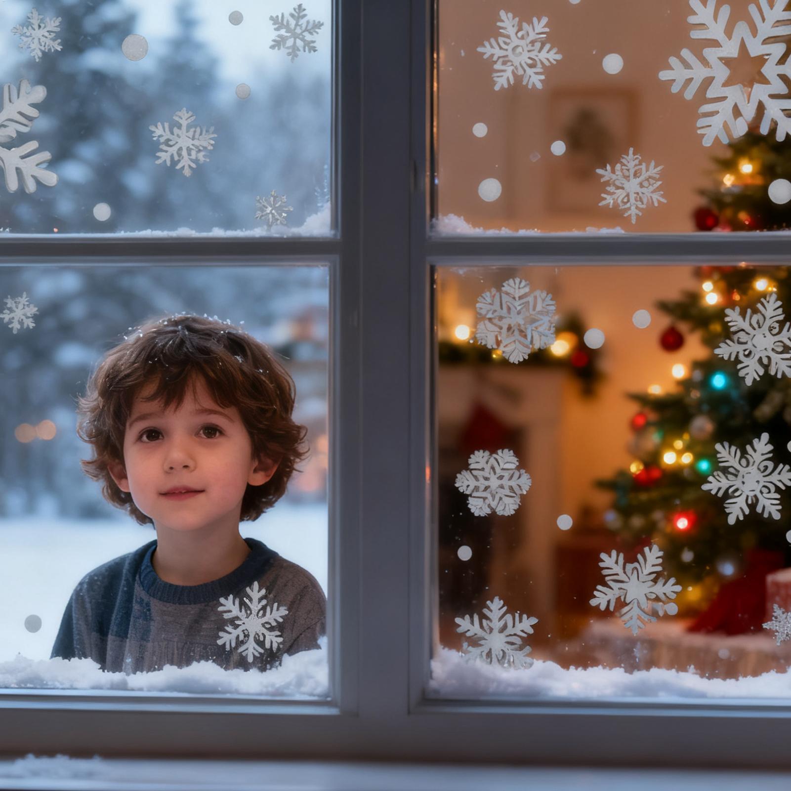 Holiday Window Clings Static R - Home Bathroom Door recension och pris