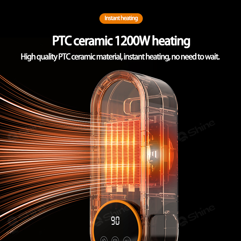1200W Touch Screen Space Heate - Home Bathroom Fan recension och pris