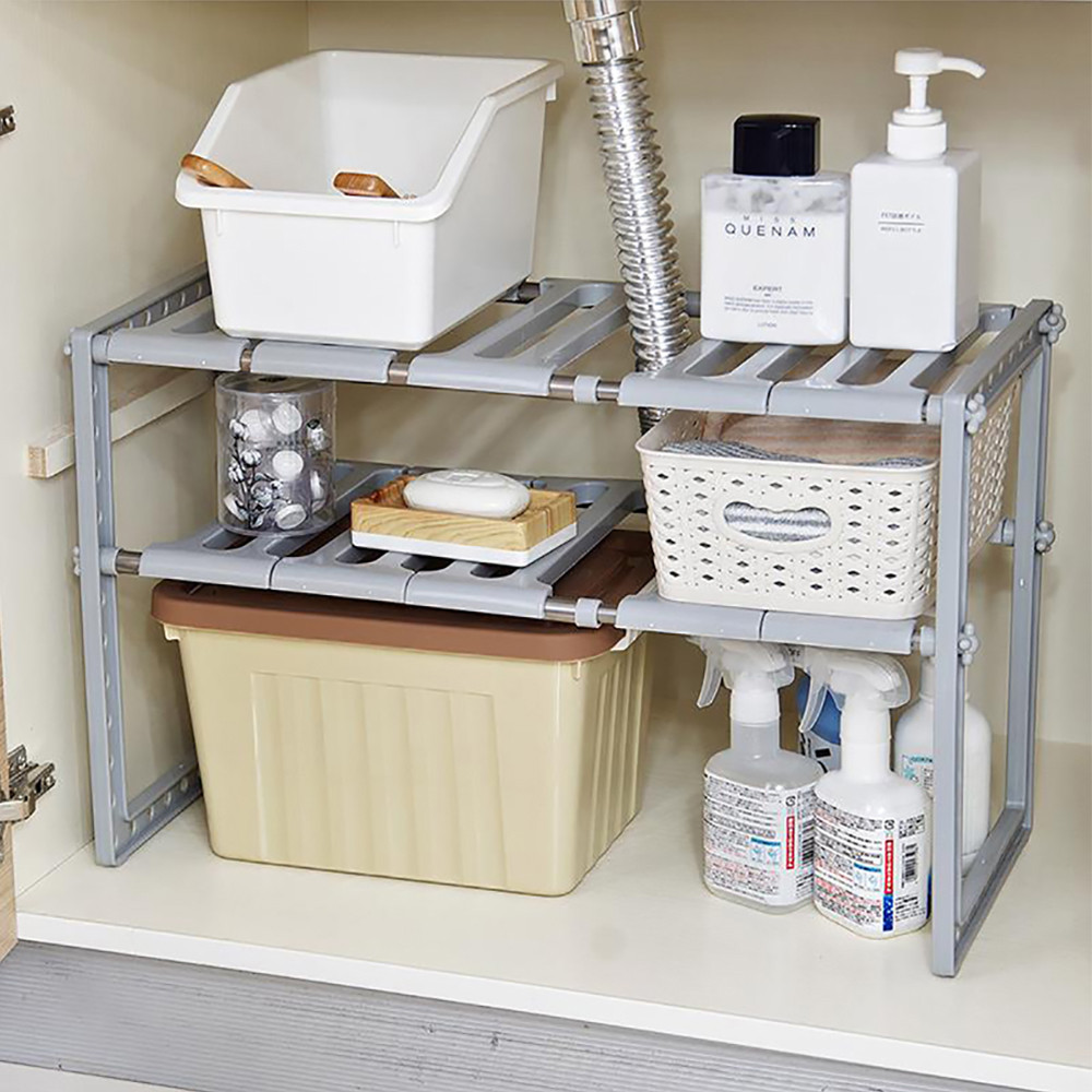 Under Sink Organizer 2-Tier Ex - Home Goods Bathroom Cabinets recension och pris