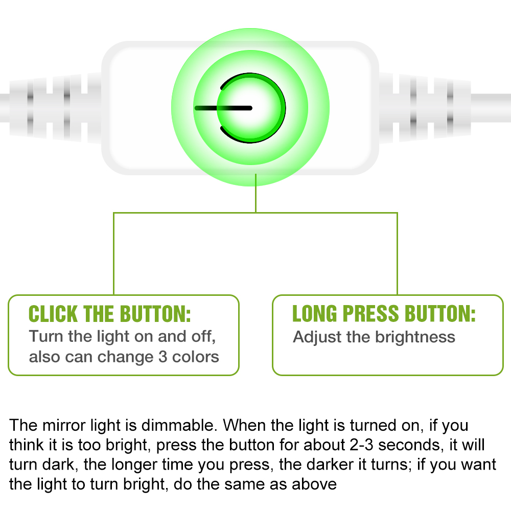 LED Mirror Light USB Dressing  - Home Theater Bathroom recension och pris