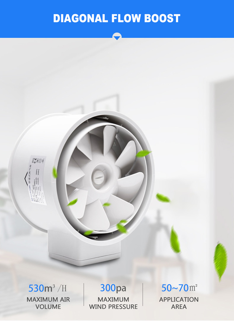 6'' Inline Duct Fan Air Ventil - Home Bathroom Extractor Fan recension och pris