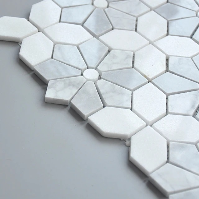 Mosaic Marble Tile for White M - Home Bathroom Tiles Design recension och pris