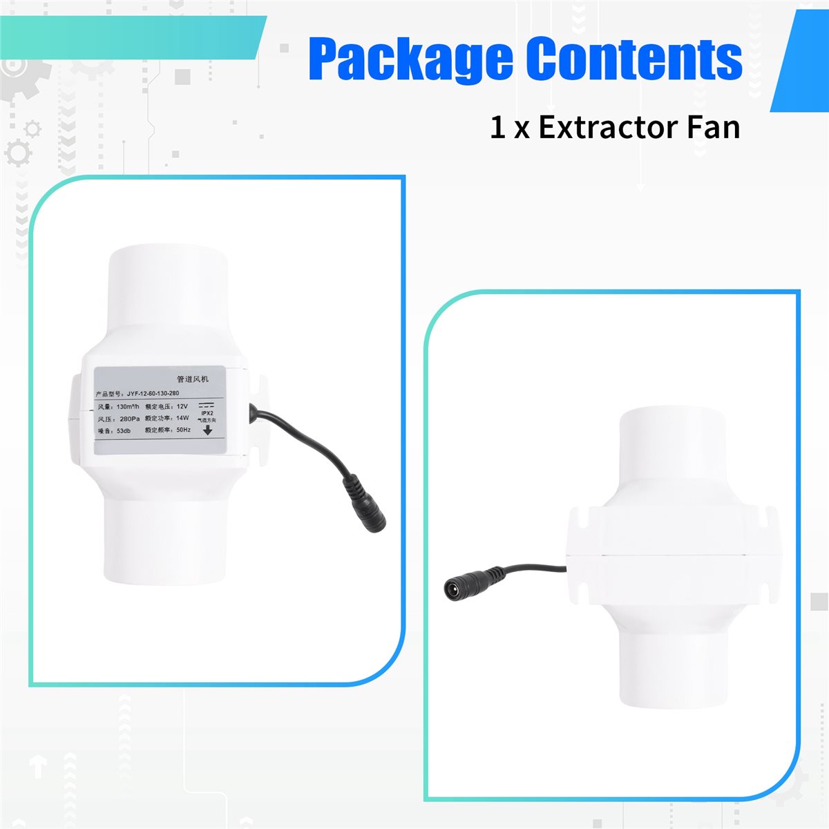 DT81 60mm Extractor Fan Low No - Home Bathroom Extractor Fan recension och pris