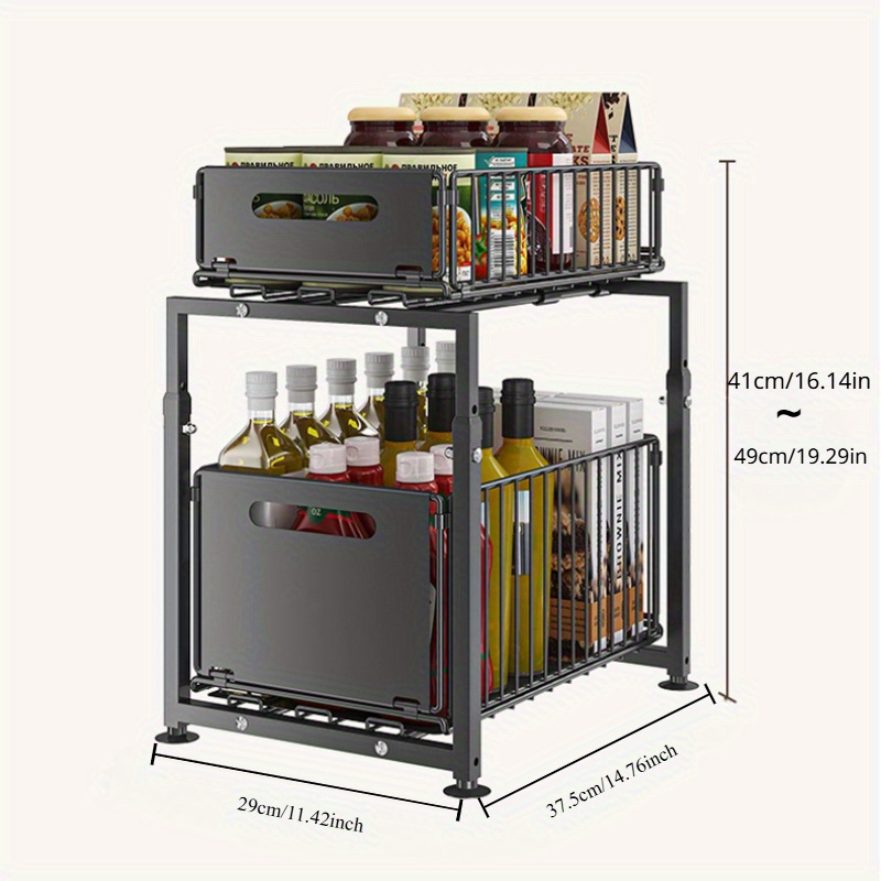 2 Tier Slide Out Cabinet Organ - Home Goods Bathroom Cabinets recension och pris