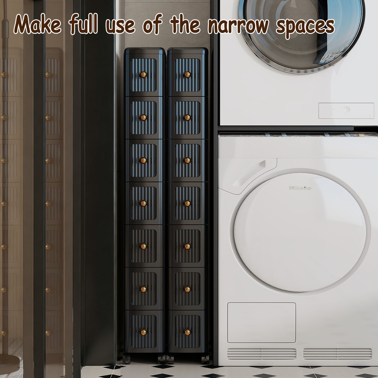 15CM Narrow Gap Drawer Storage - Home Goods Bathroom Cabinets recension och pris