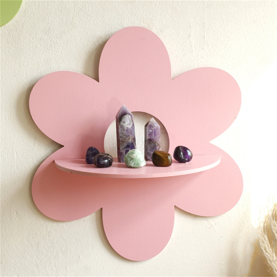 Flower Shape Wall Storage Hold - Home Bathroom Shelf recension och pris