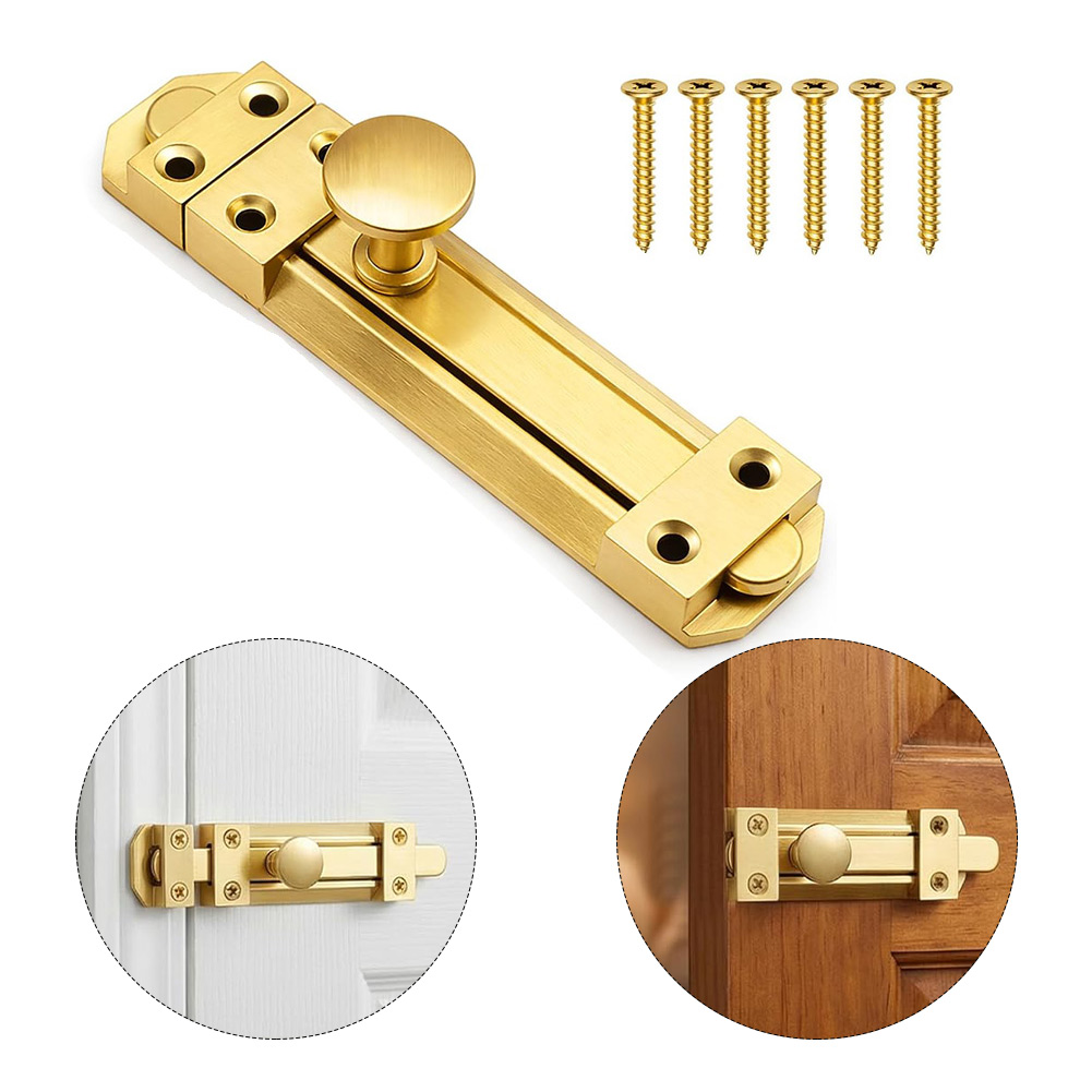 5 Inch Solid Brass Sliding Doo - Home Bathroom Door recension och pris