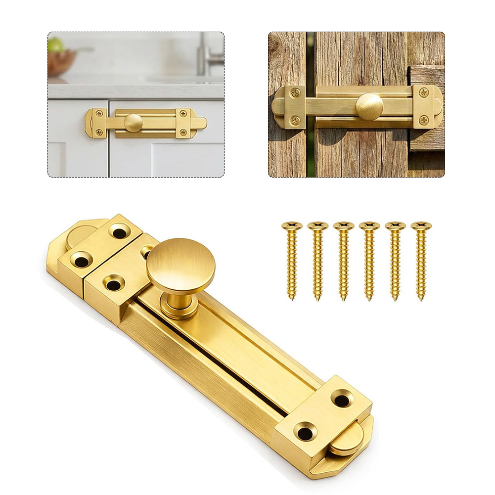 5 Inch Solid Brass Sliding Doo - Home Bathroom Door recension och pris