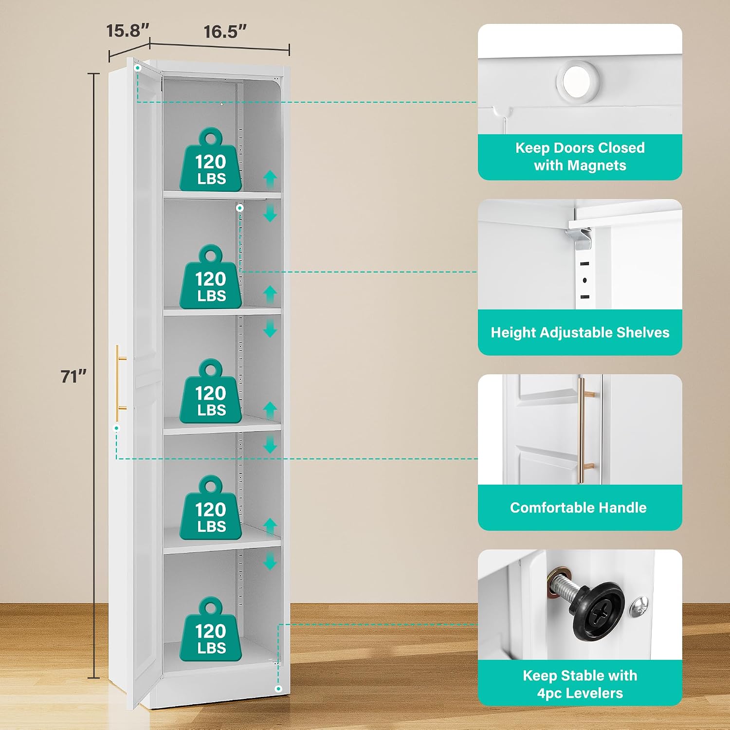 Tall Narrow Storage Cabinet Wi - Home Goods Bathroom Cabinets recension och pris