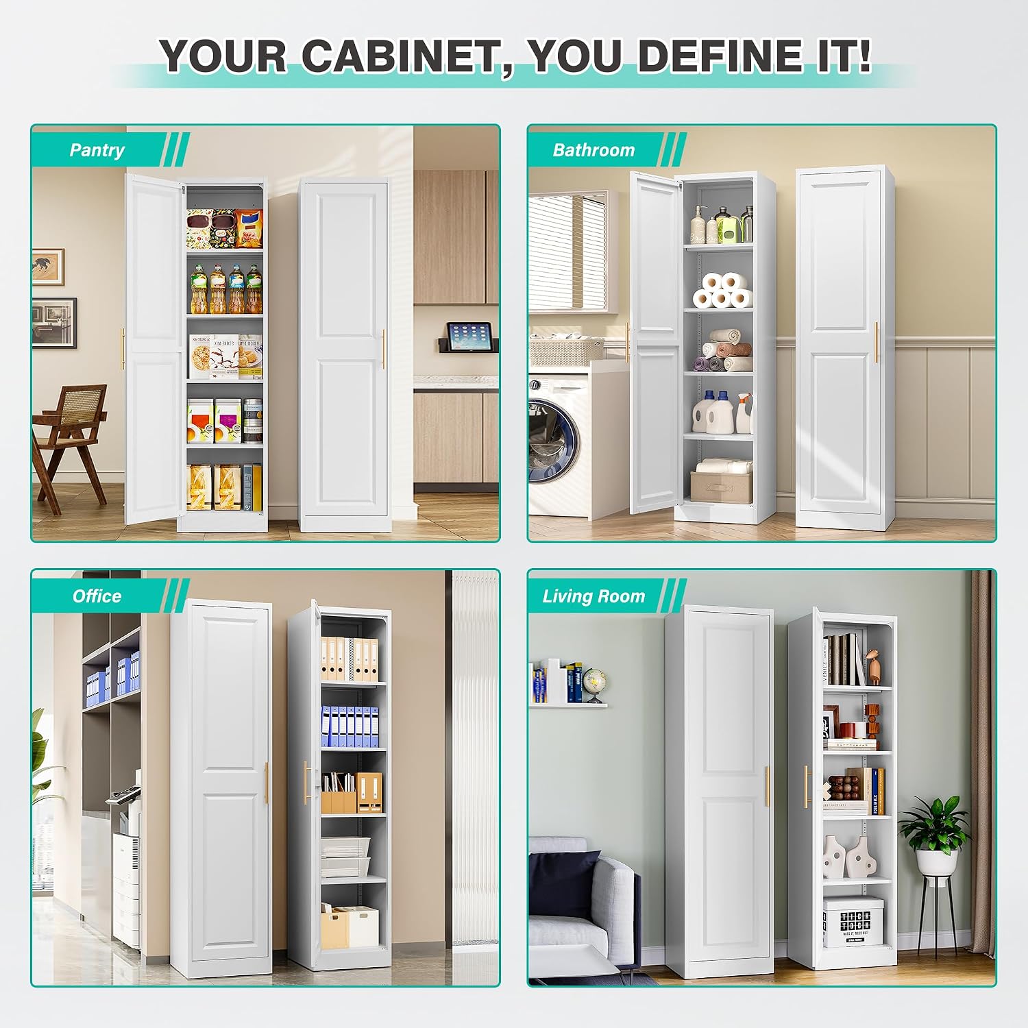 Tall Narrow Storage Cabinet Wi - Home Goods Bathroom Cabinets recension och pris