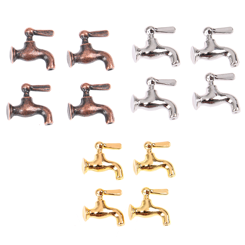 1/2/4/12PCS 1:12 Miniature Met - Home Bathroom Taps recension och pris