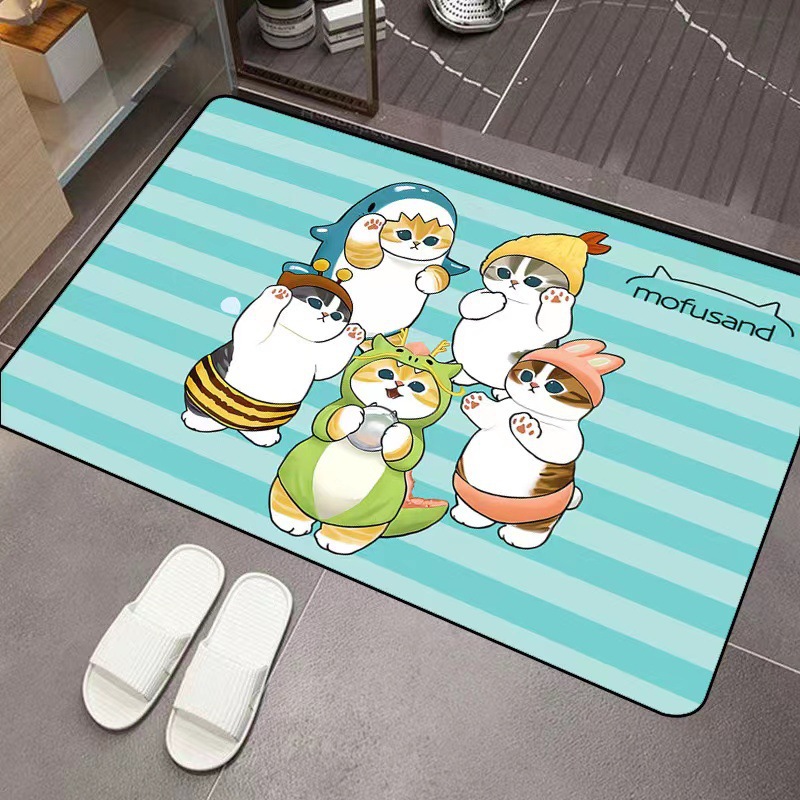 Mofusand Cartoon Diatom Mud Ab - Home Bathroom Door recension och pris