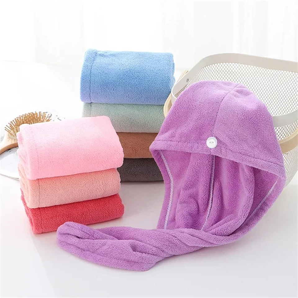 1PC Coral Fleece Hair Towel Wr - Home Bathroom Equipment recension och pris