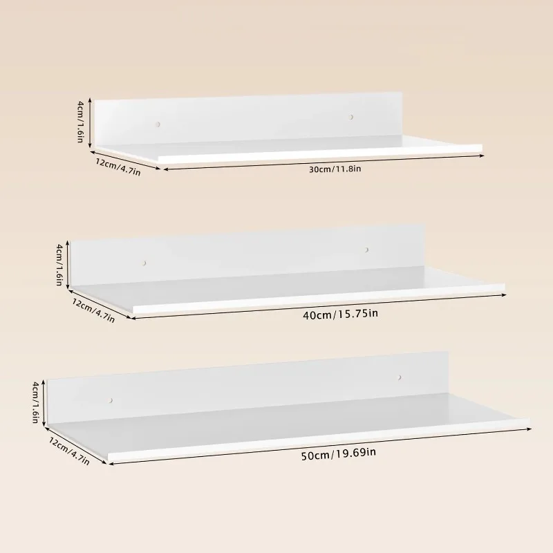Metal Floating Shelves Wall Mo - Home Bathroom Shelf recension och pris