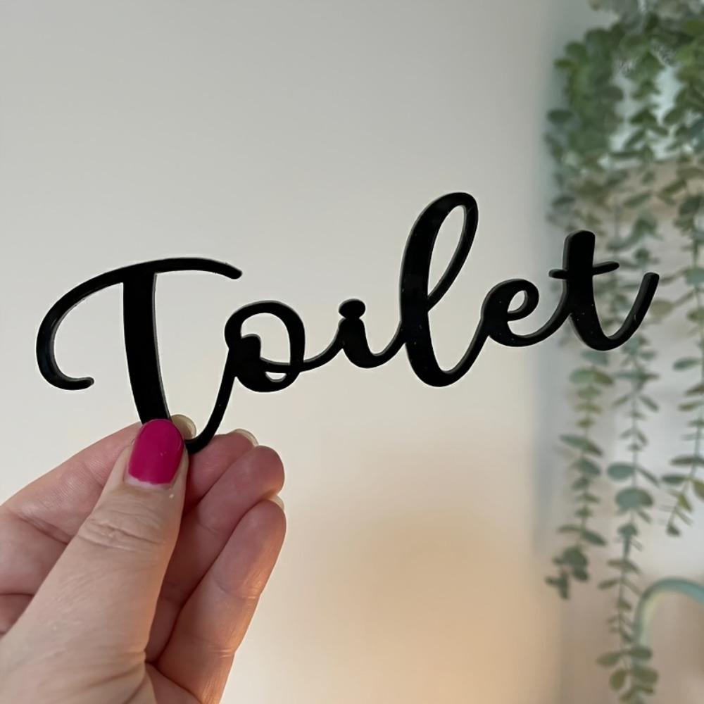 CIFBUY Modern Plastic Letter S - Home Bathroom Door recension och pris