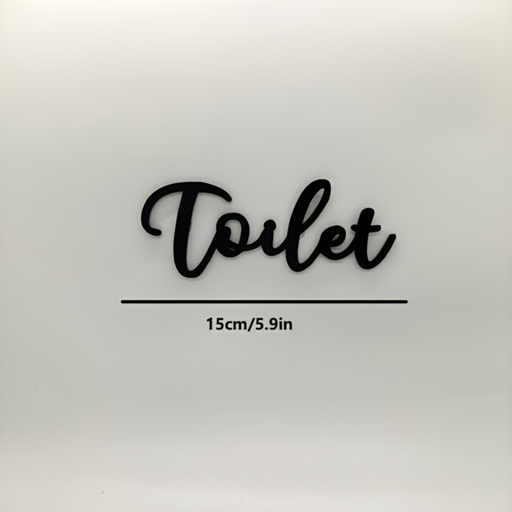 CIFBUY Modern Plastic Letter S - Home Bathroom Door recension och pris