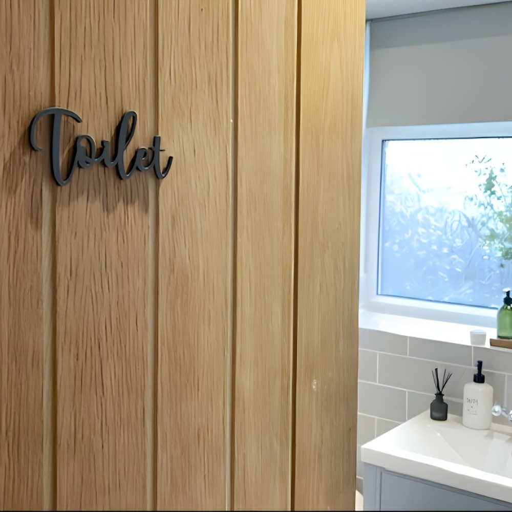 CIFBUY Modern Plastic Letter S - Home Bathroom Door recension och pris
