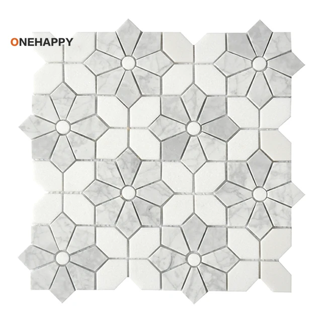 Mosaic Marble Tile for Kitchen - Home Bathroom Tiles Design recension och pris