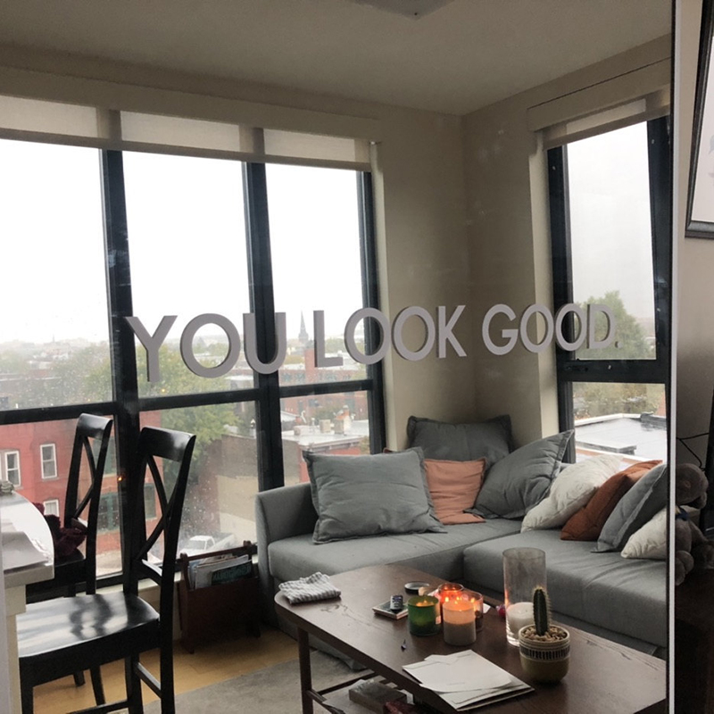 You Look Good Mirror Wall Stic - Home Goods Bathroom Cabinets recension och pris