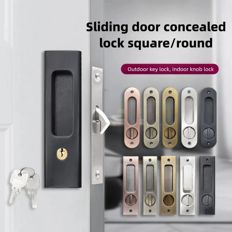 Heavy-Duty Black Sliding Door  - Home Bathroom Door recension och pris
