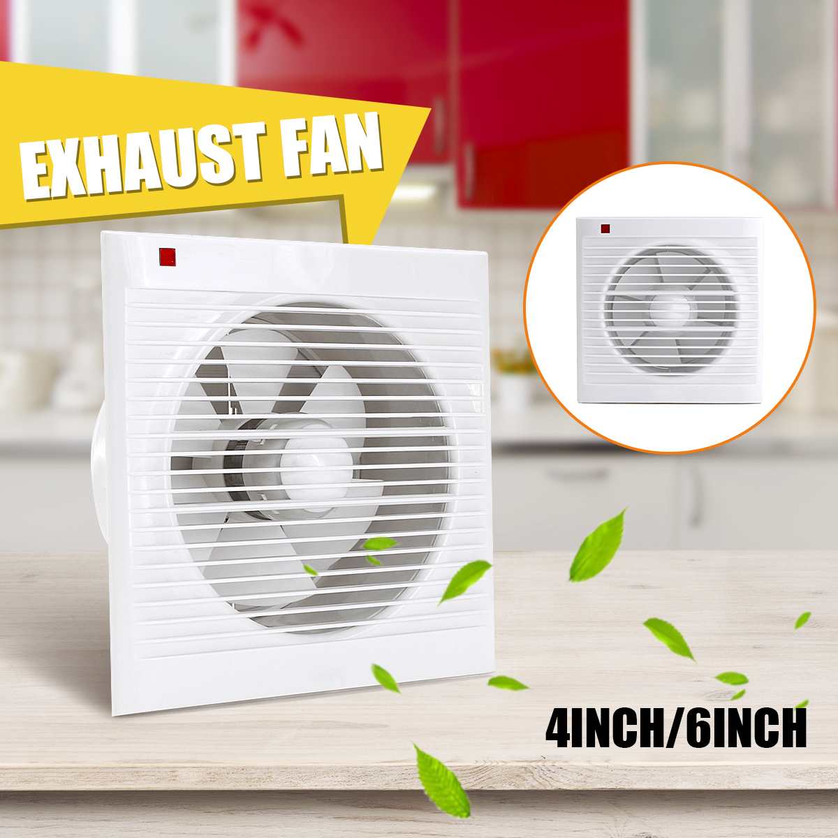 4 Inch 6 Inch 8 Inch 220V Mute - Home Bathroom Fan recension och pris