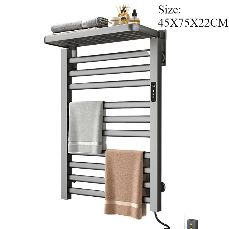 Metal Electric Heat Towel Rail - Home Bathroom Shelf recension och pris