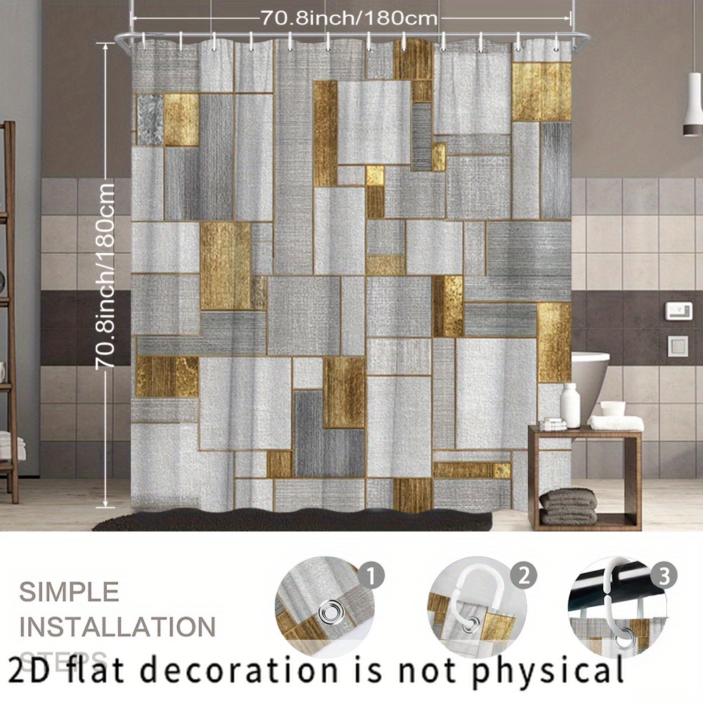 Waterproof Geometric Abstract  - Home Bathroom Tiles Design recension och pris